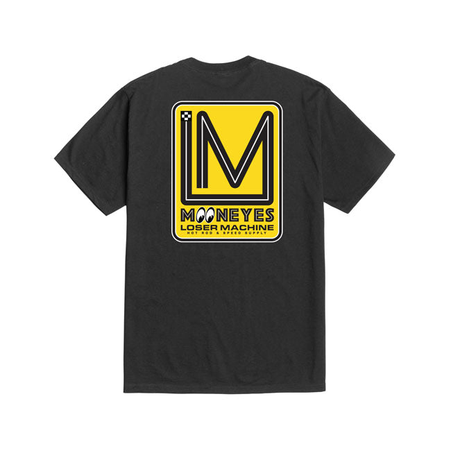 LOSER MACHINE   x Mooneyes Race track t-shirt black