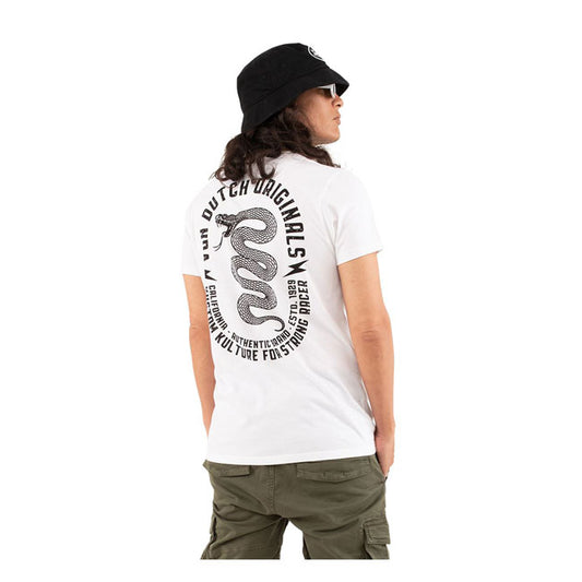 von dutch tshirt vit snake unisex