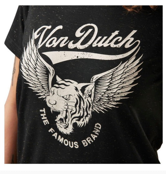 von dutch tshirt svart dam