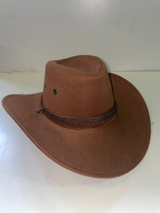 Rebell hatt brun  rem detalj unisex